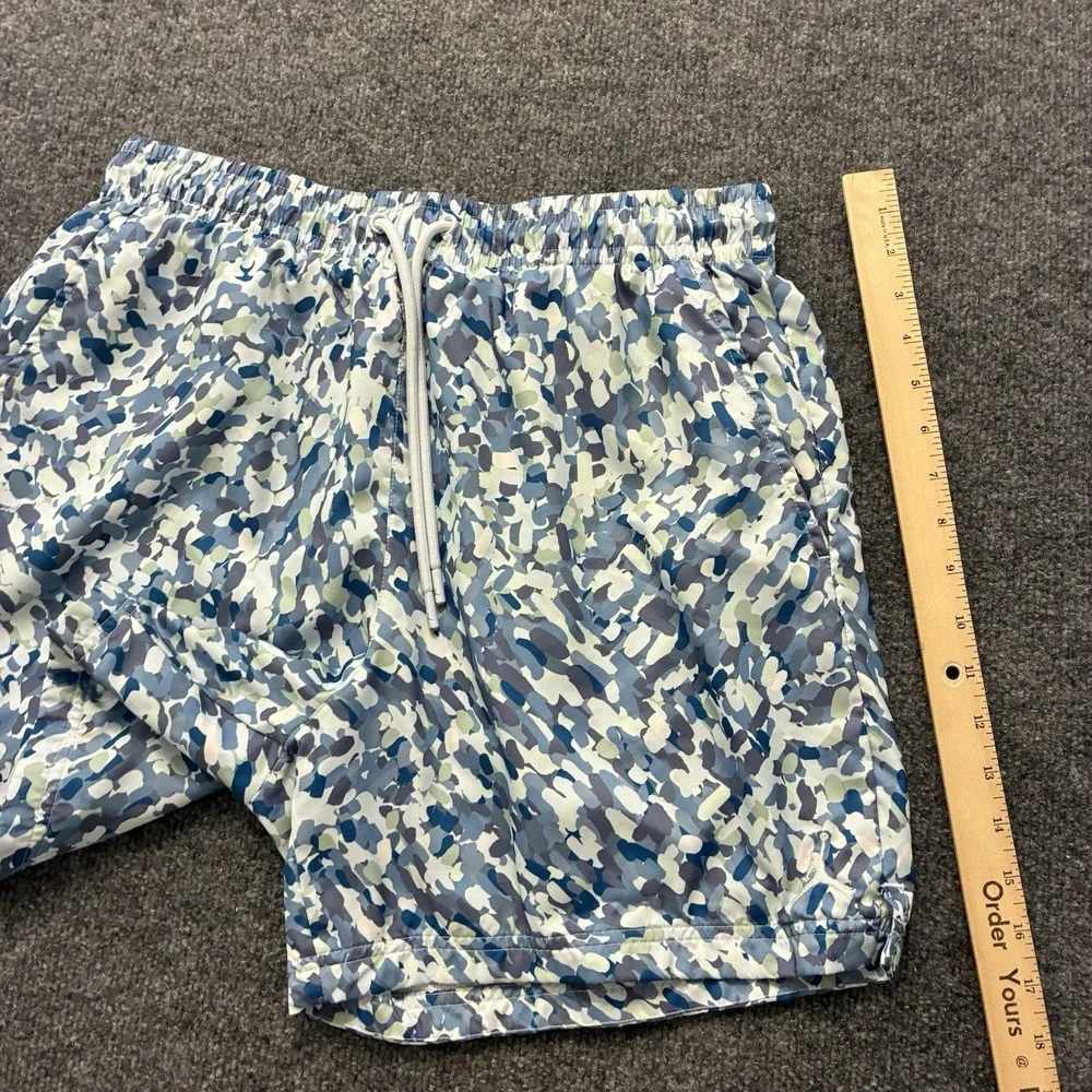 Nike Air Jordan Essentials Poolside Blue Camo Shorts Mens Large Mesh Lined